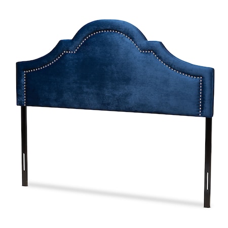 Rita Royal Blue Velvet Upholstered Queen Size Headboard